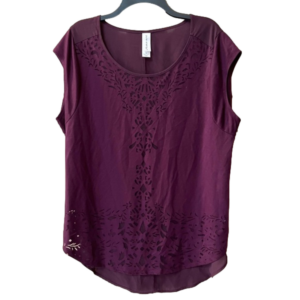 Pure Energy Sleeveless Purple Blouse